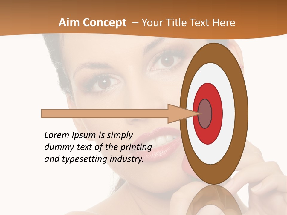 Person Smile Sensual PowerPoint Template