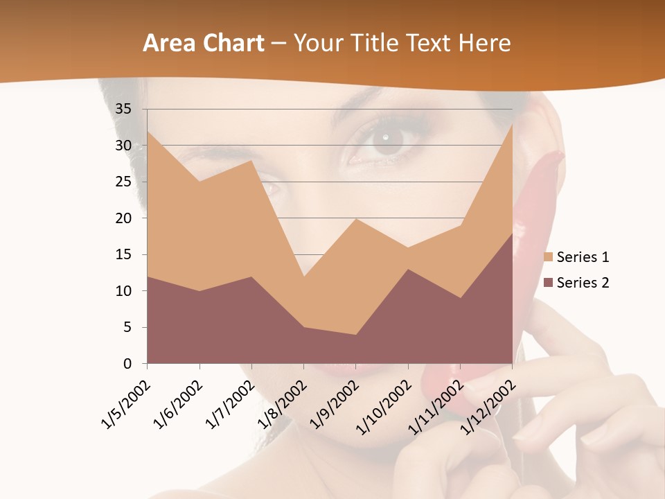 Person Smile Sensual PowerPoint Template