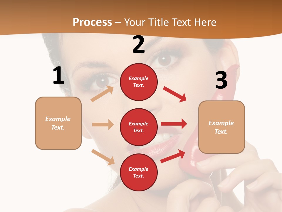 Person Smile Sensual PowerPoint Template