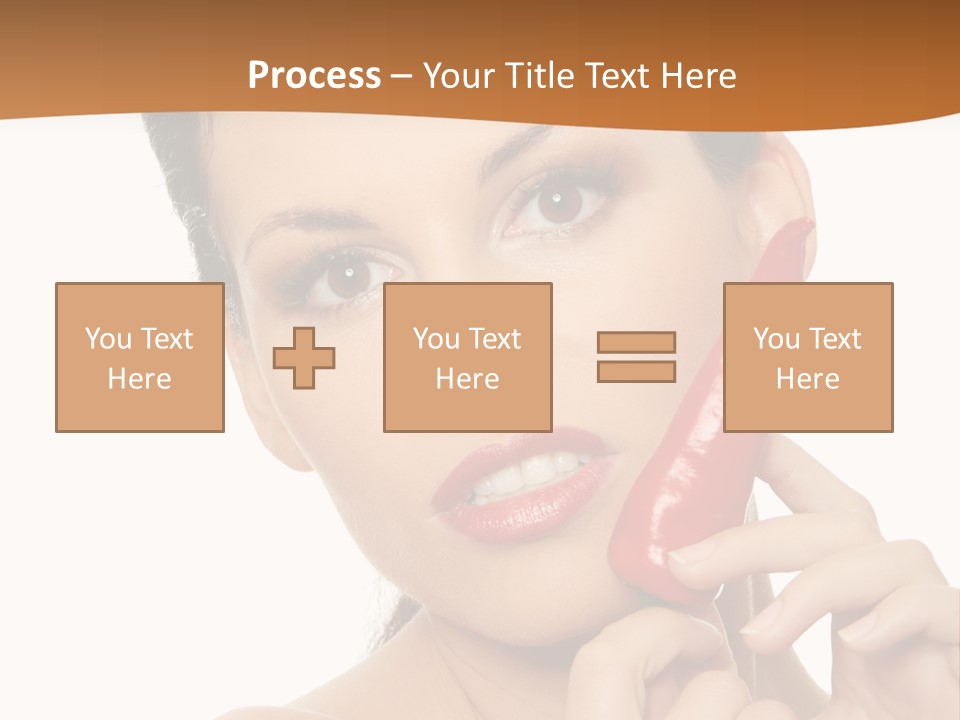 Person Smile Sensual PowerPoint Template