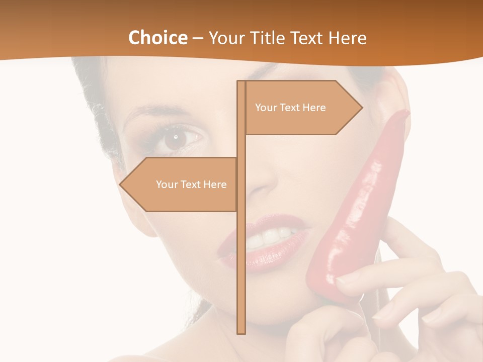 Person Smile Sensual PowerPoint Template