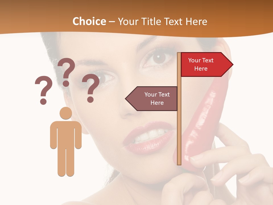 Person Smile Sensual PowerPoint Template