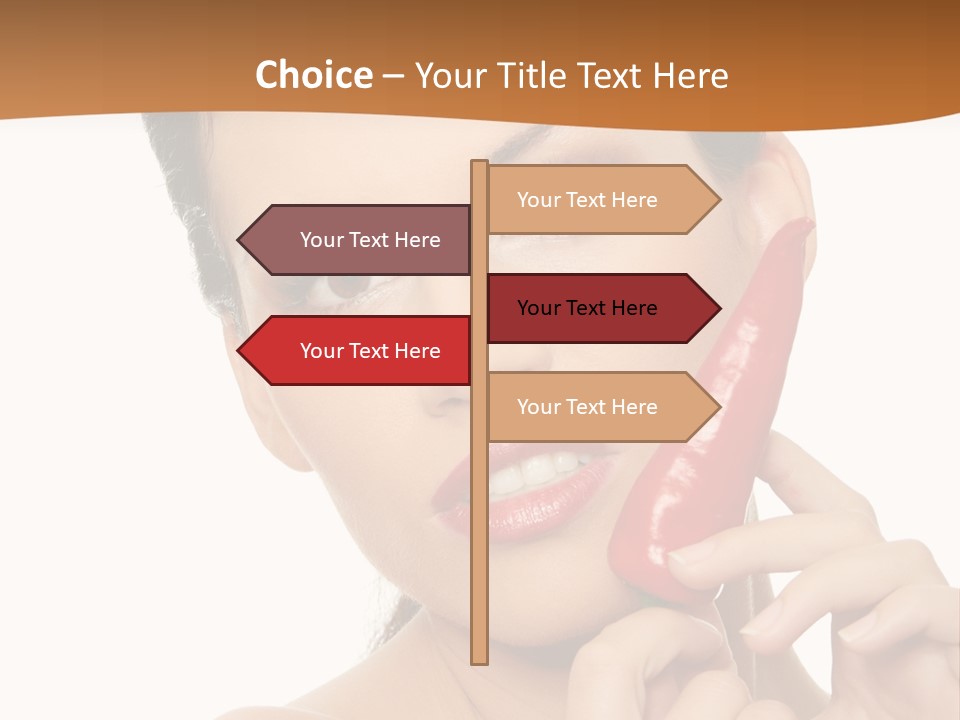 Person Smile Sensual PowerPoint Template