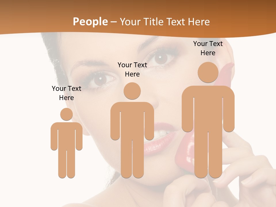 Person Smile Sensual PowerPoint Template