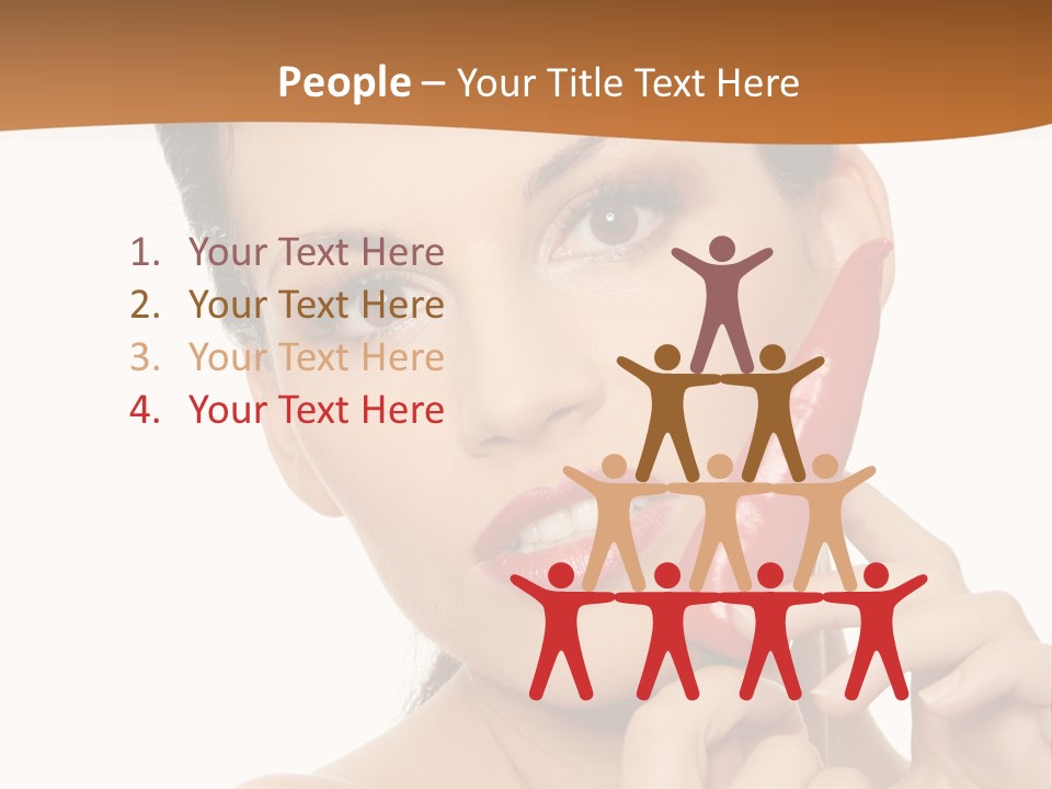 Person Smile Sensual PowerPoint Template