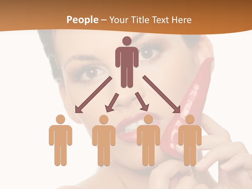 Person Smile Sensual PowerPoint Template