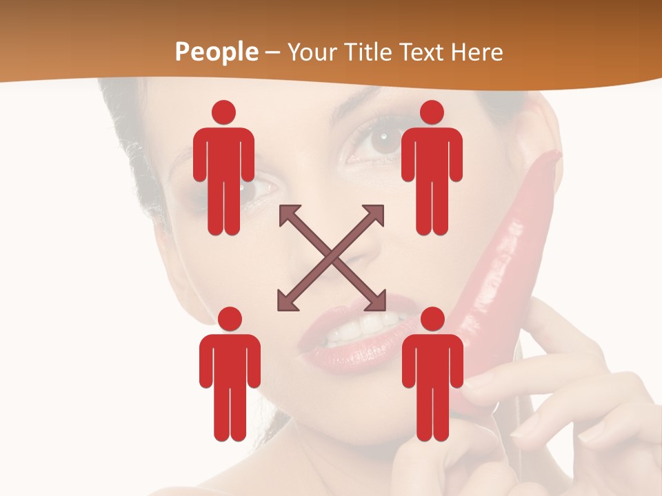 Person Smile Sensual PowerPoint Template