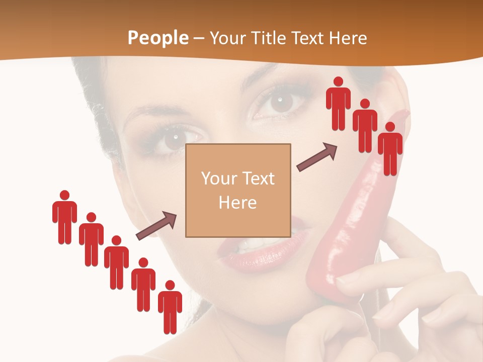 Person Smile Sensual PowerPoint Template