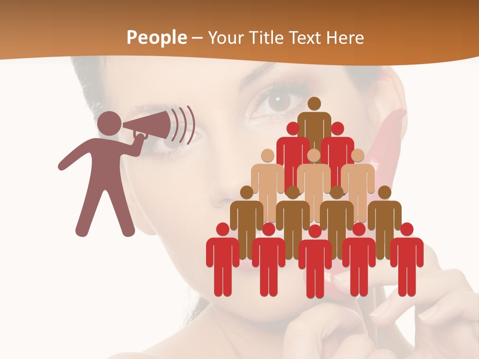 Person Smile Sensual PowerPoint Template