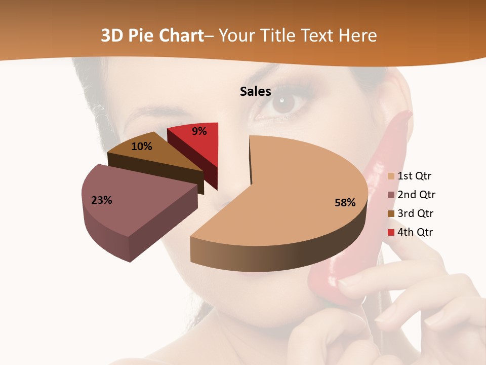 Person Smile Sensual PowerPoint Template