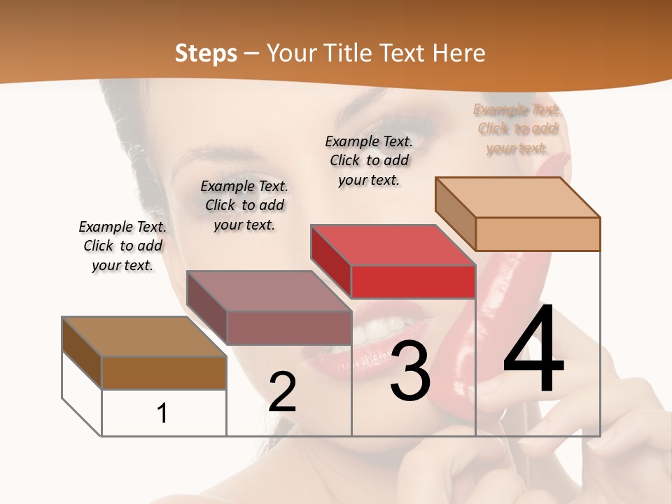 Person Smile Sensual PowerPoint Template