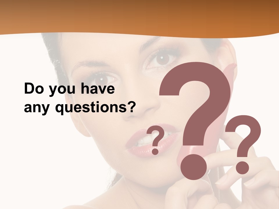 Person Smile Sensual PowerPoint Template
