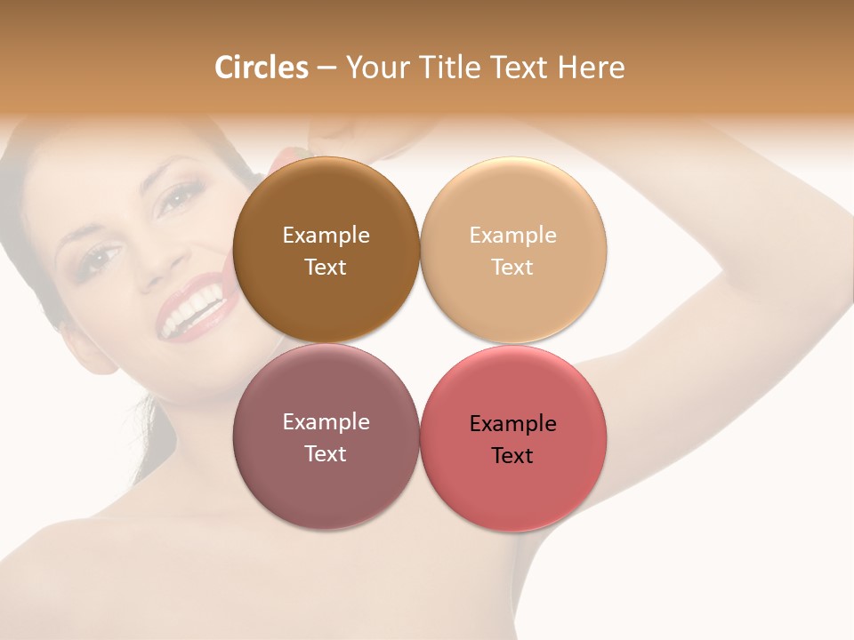 Isolated Bite Brunette PowerPoint Template