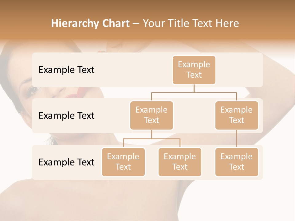 Isolated Bite Brunette PowerPoint Template