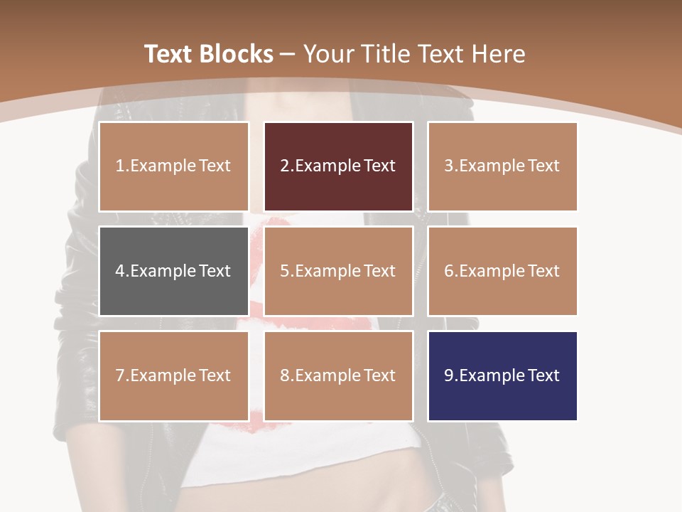 Smoker Paint Hairstyle PowerPoint Template