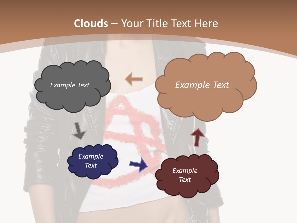 Smoker Paint Hairstyle PowerPoint Template
