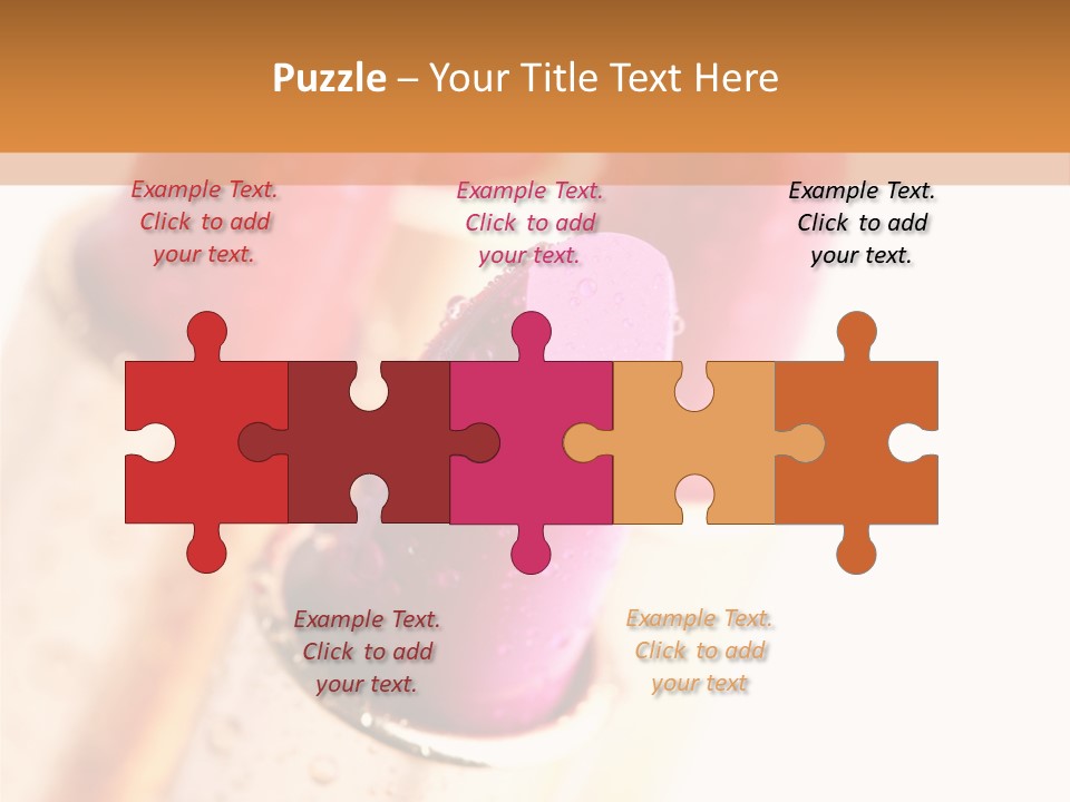 Group Cosmetic Closeup PowerPoint Template