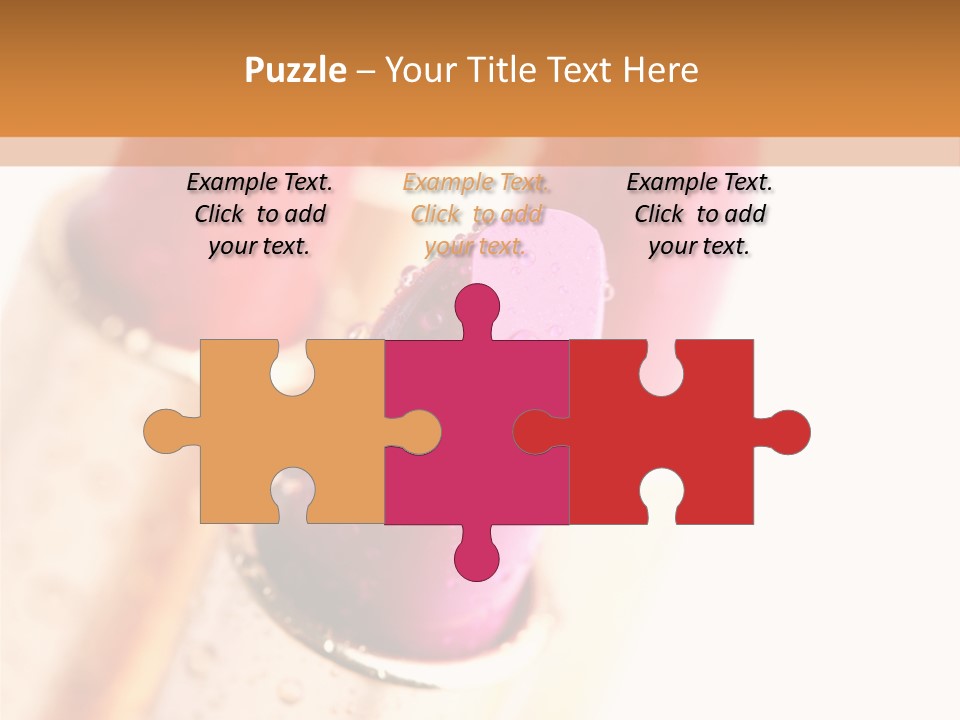 Group Cosmetic Closeup PowerPoint Template
