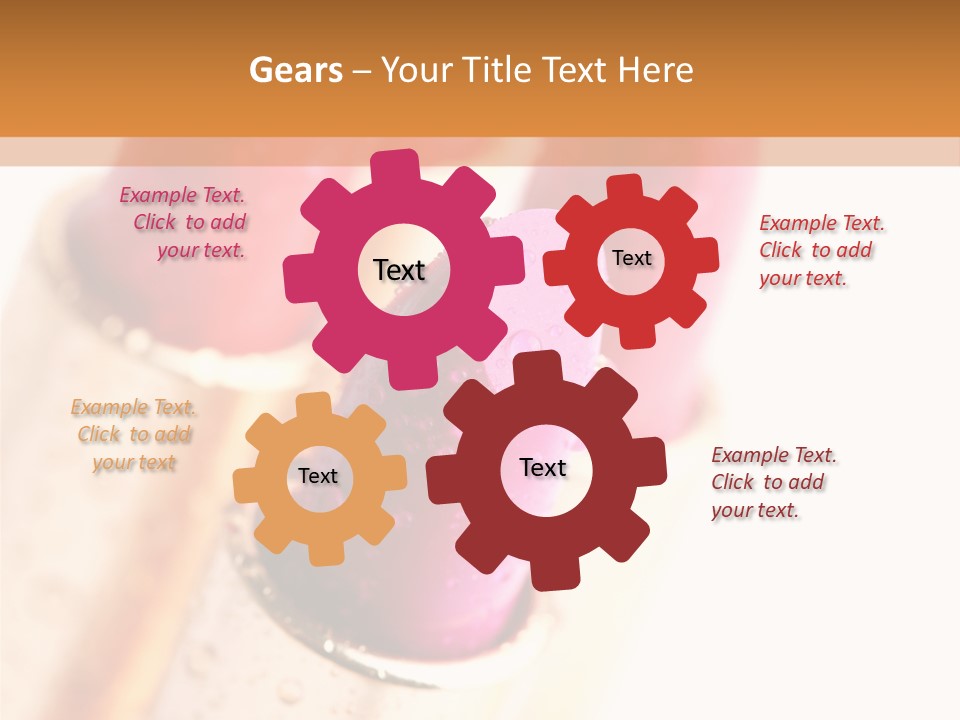 Group Cosmetic Closeup PowerPoint Template