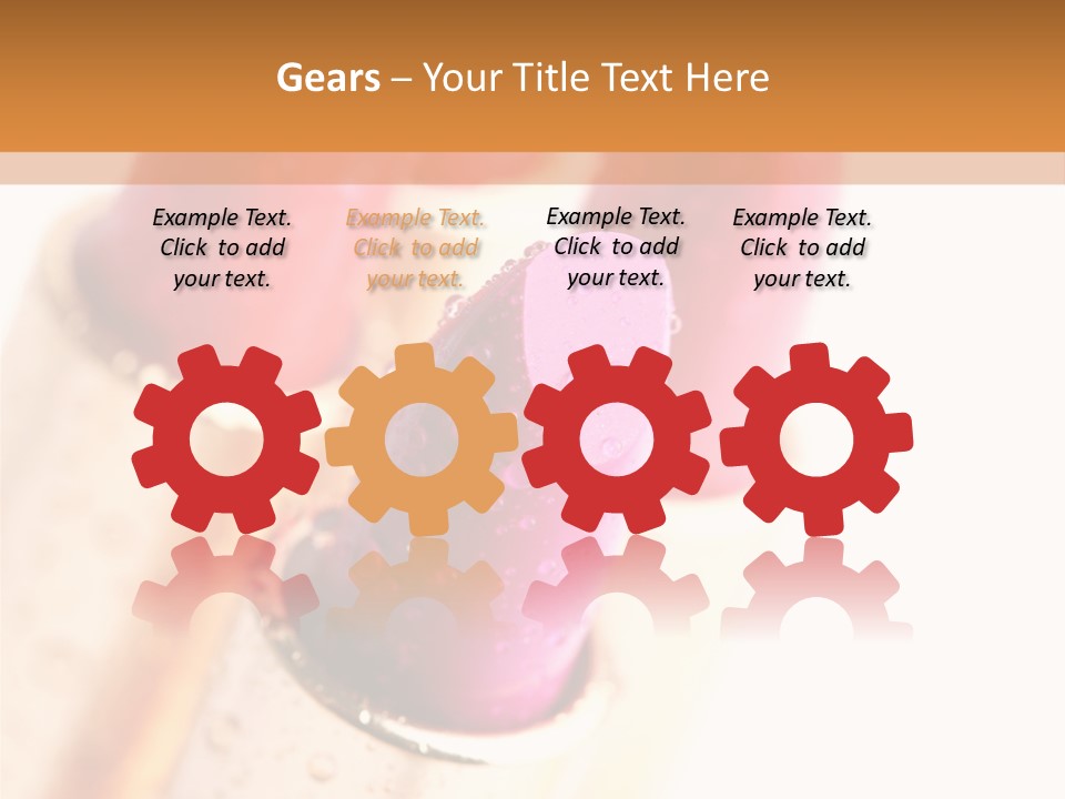 Group Cosmetic Closeup PowerPoint Template