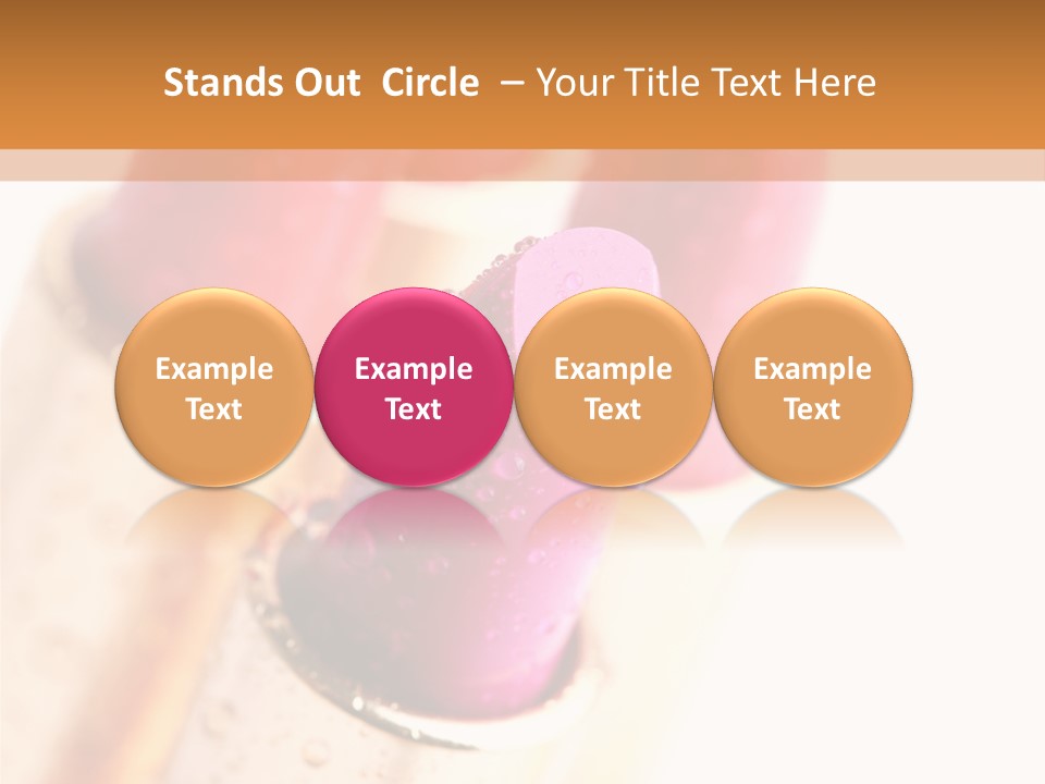 Group Cosmetic Closeup PowerPoint Template