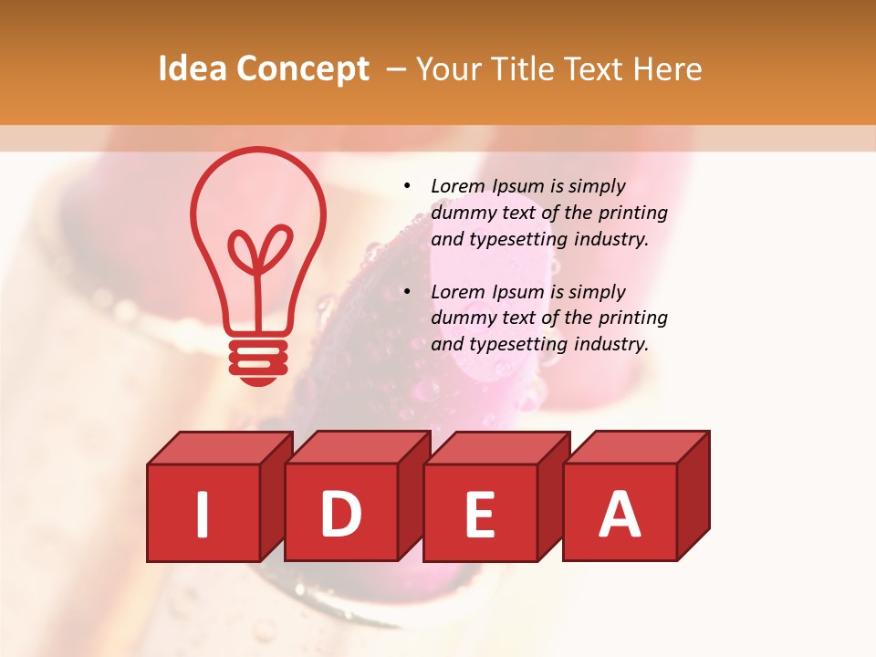 Group Cosmetic Closeup PowerPoint Template