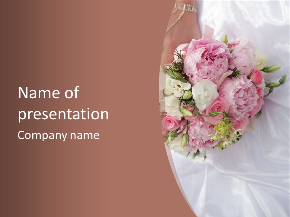 Bouquet Bunch Bridal PowerPoint Template