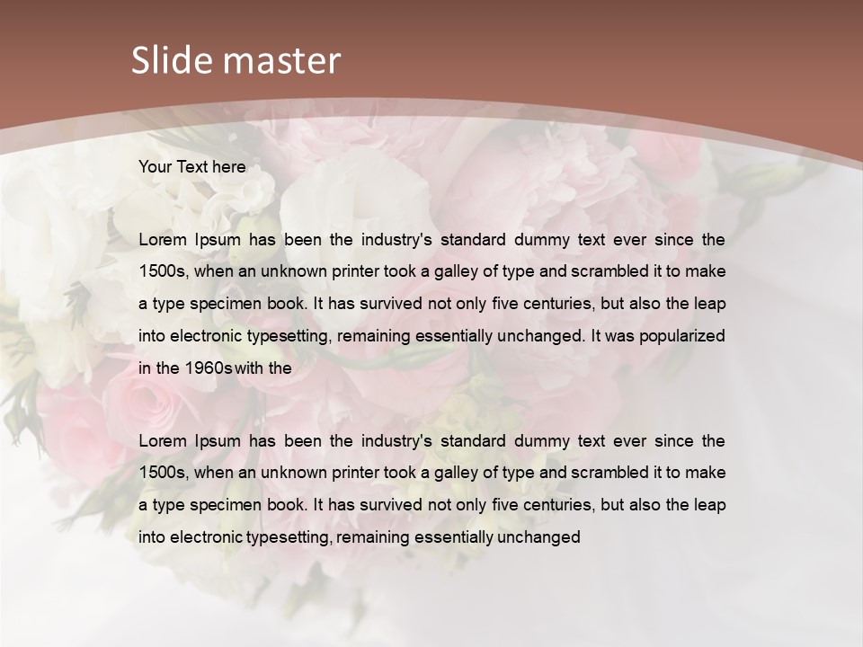 Bouquet Bunch Bridal PowerPoint Template