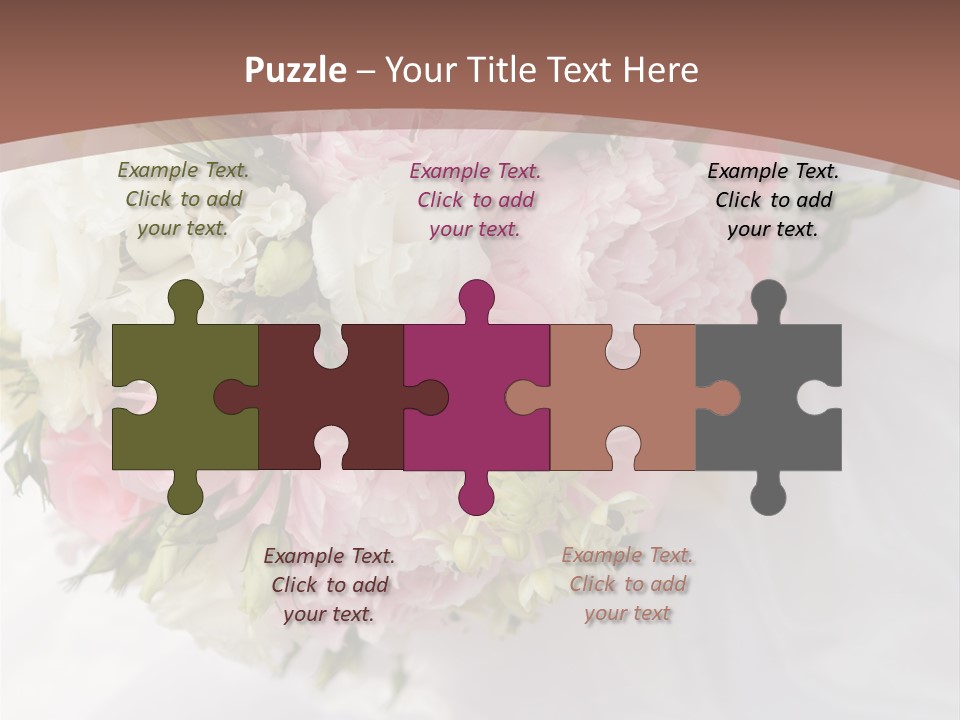 Bouquet Bunch Bridal PowerPoint Template