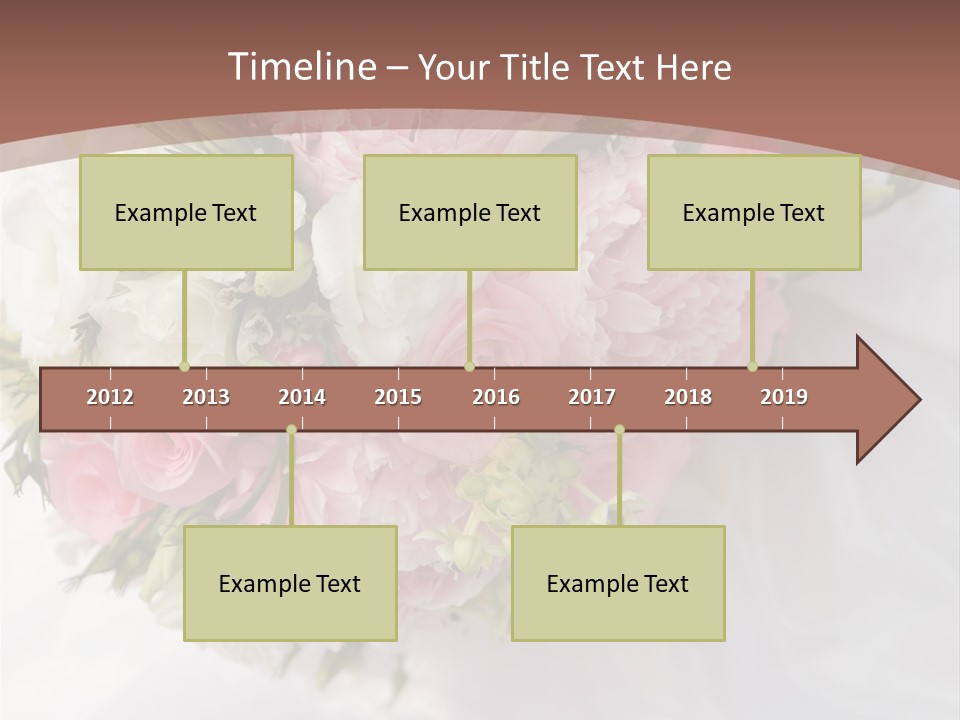 Bouquet Bunch Bridal PowerPoint Template