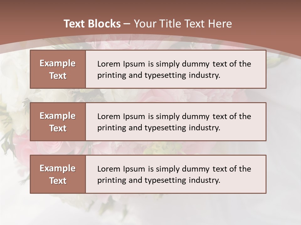 Bouquet Bunch Bridal PowerPoint Template