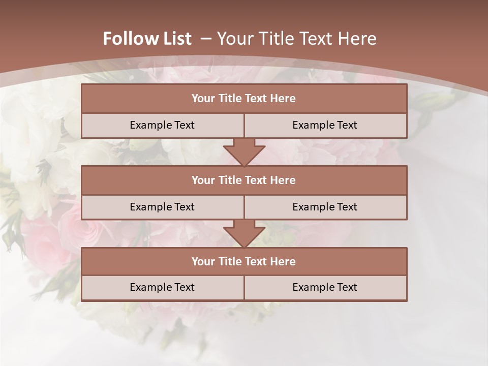 Bouquet Bunch Bridal PowerPoint Template