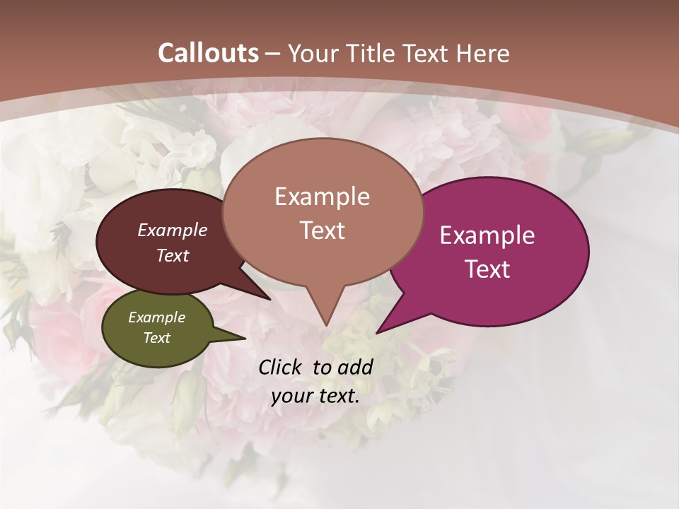 Bouquet Bunch Bridal PowerPoint Template