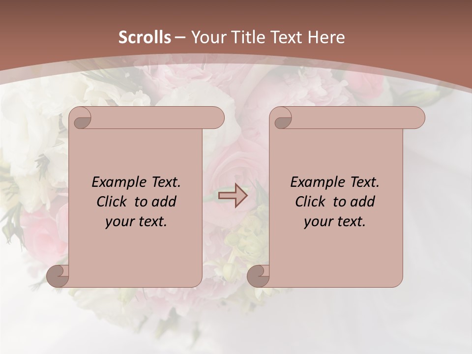 Bouquet Bunch Bridal PowerPoint Template