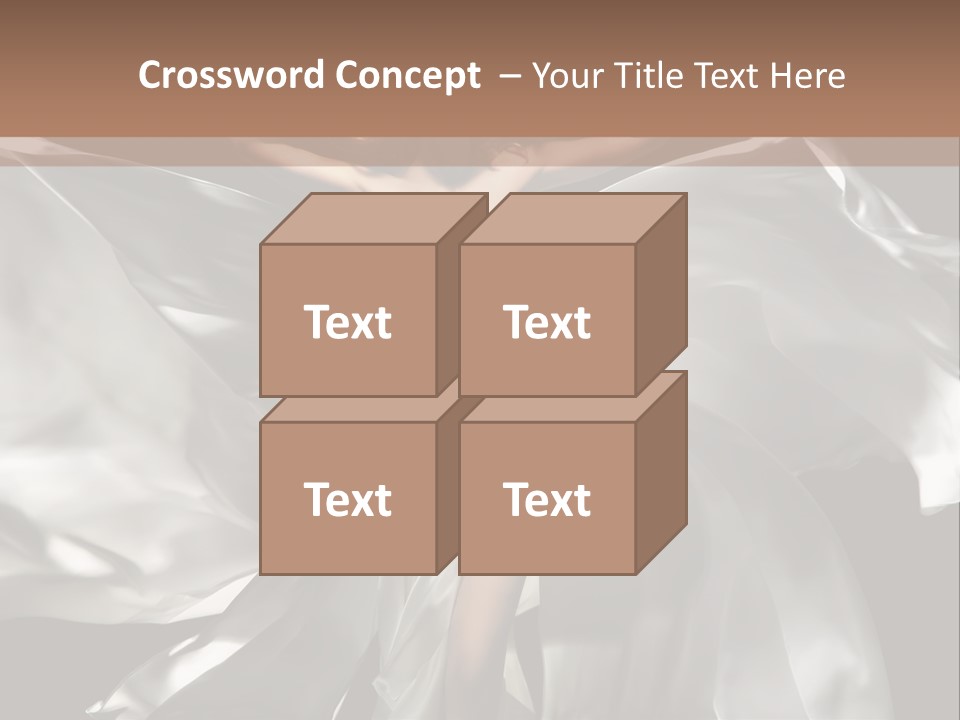 White Teen Model PowerPoint Template