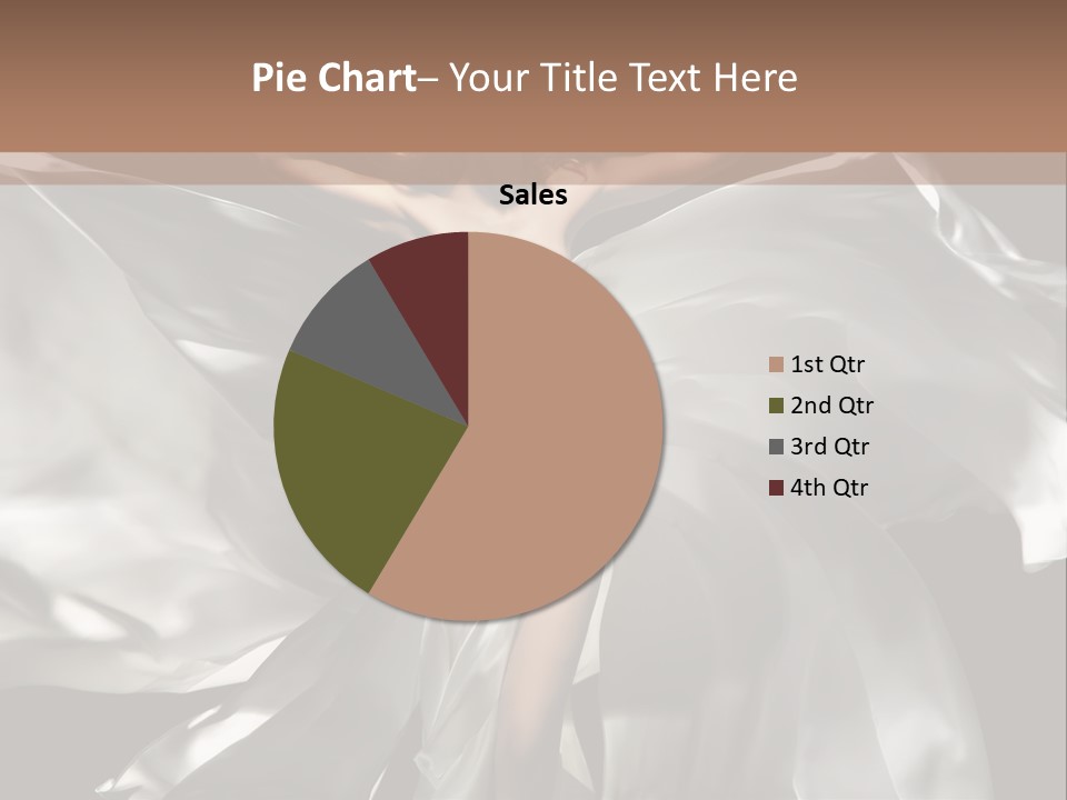 White Teen Model PowerPoint Template