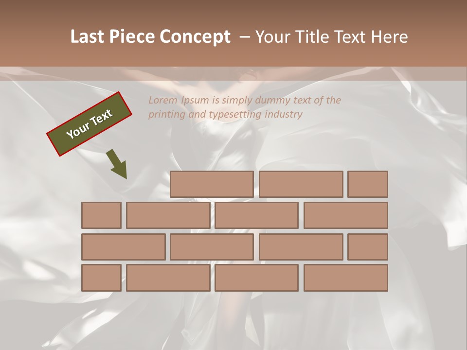White Teen Model PowerPoint Template