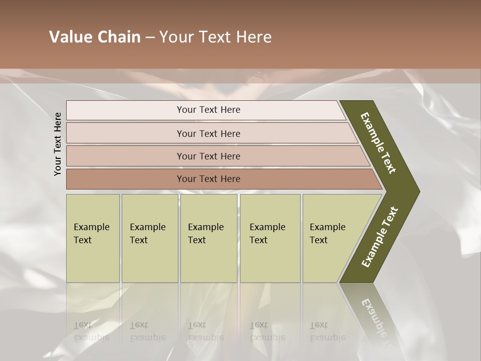 White Teen Model PowerPoint Template