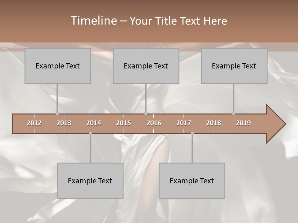White Teen Model PowerPoint Template