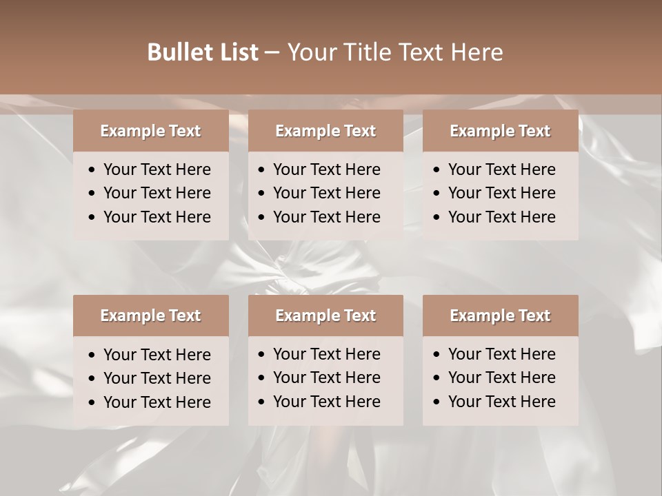 White Teen Model PowerPoint Template