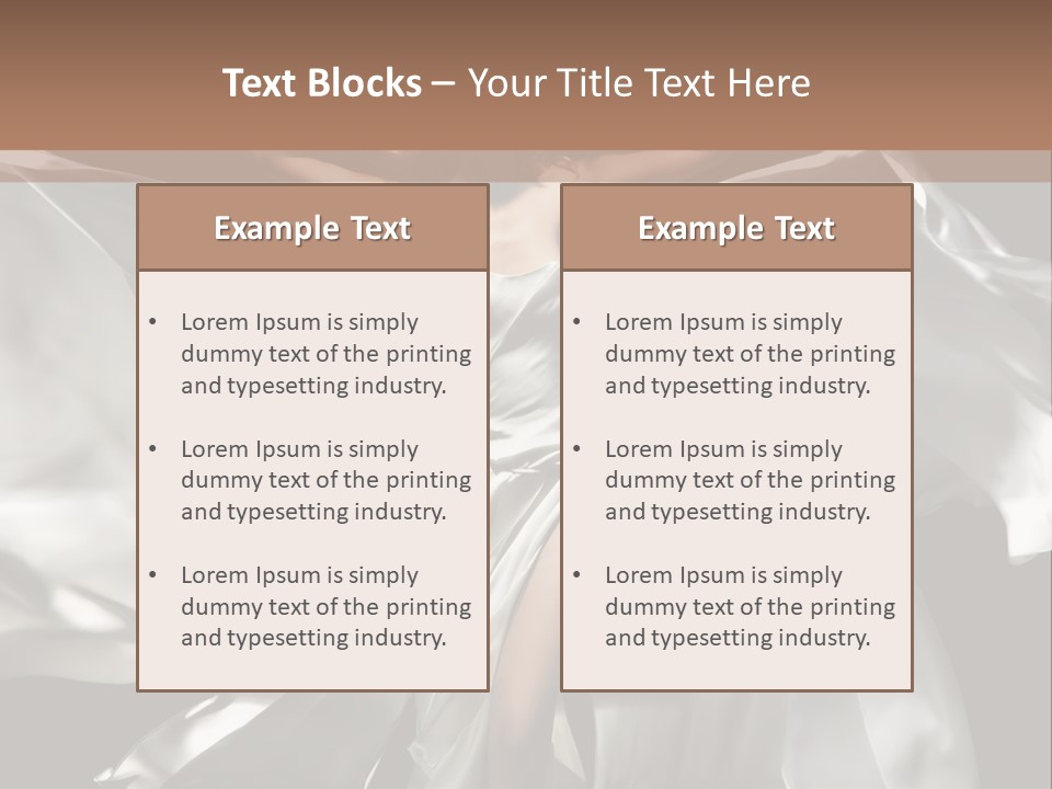 White Teen Model PowerPoint Template