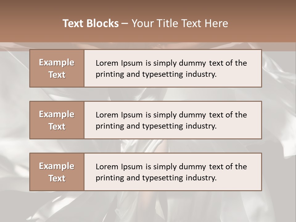 White Teen Model PowerPoint Template