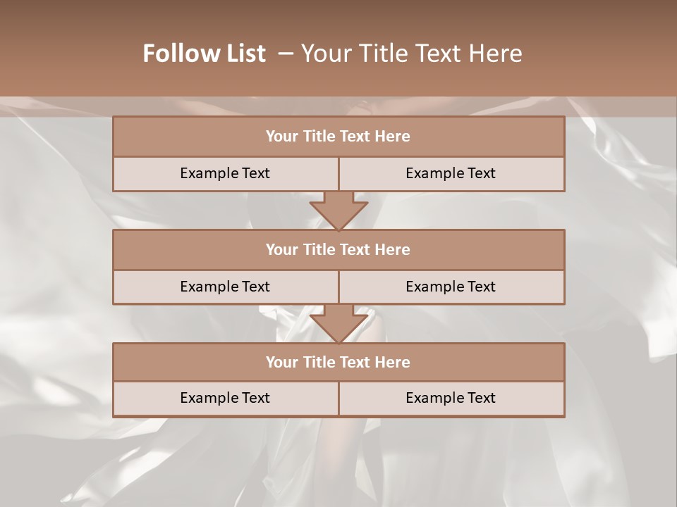 White Teen Model PowerPoint Template