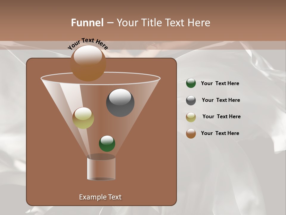 White Teen Model PowerPoint Template