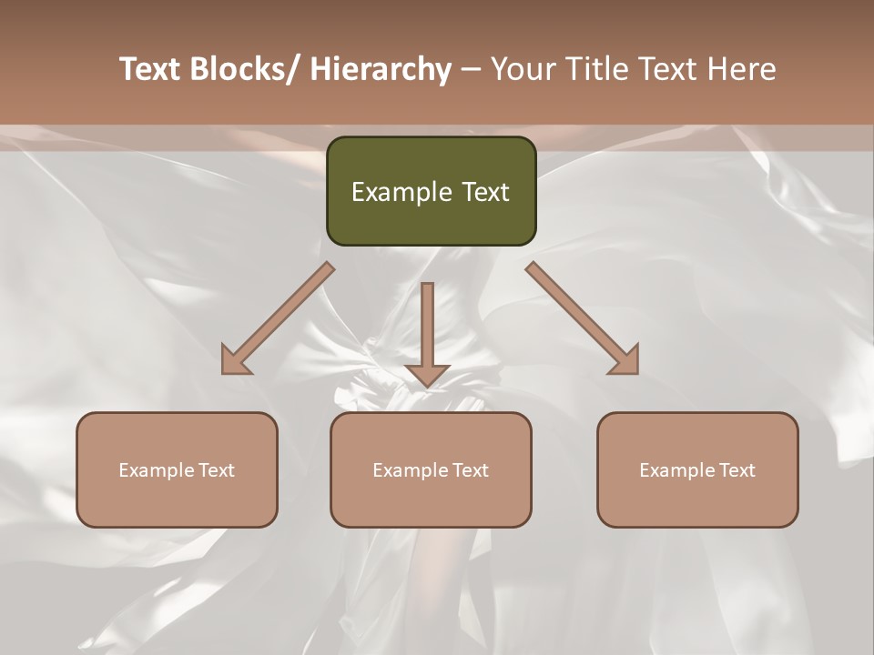 White Teen Model PowerPoint Template