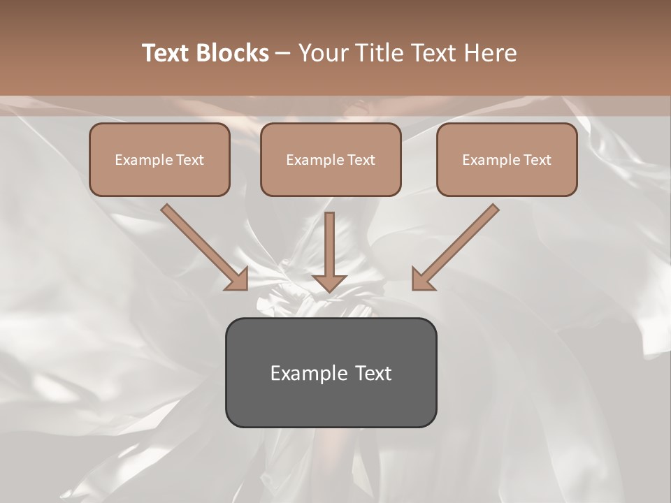 White Teen Model PowerPoint Template