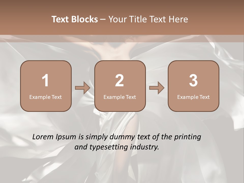 White Teen Model PowerPoint Template