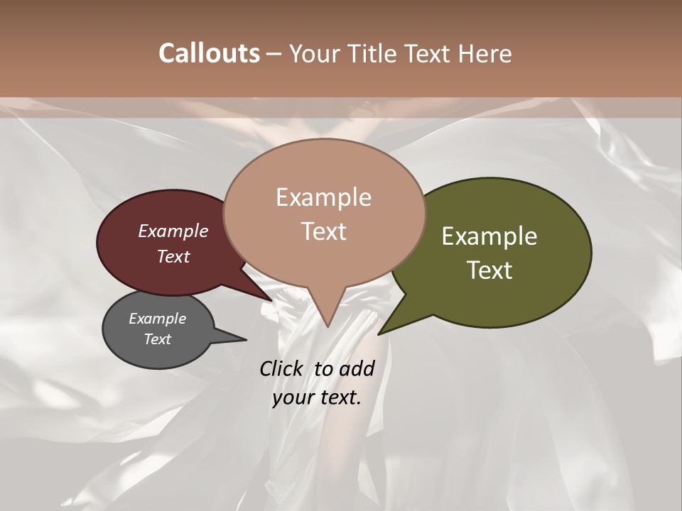 White Teen Model PowerPoint Template