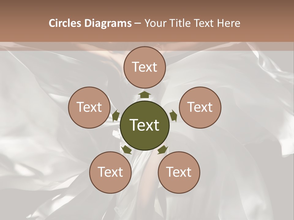 White Teen Model PowerPoint Template