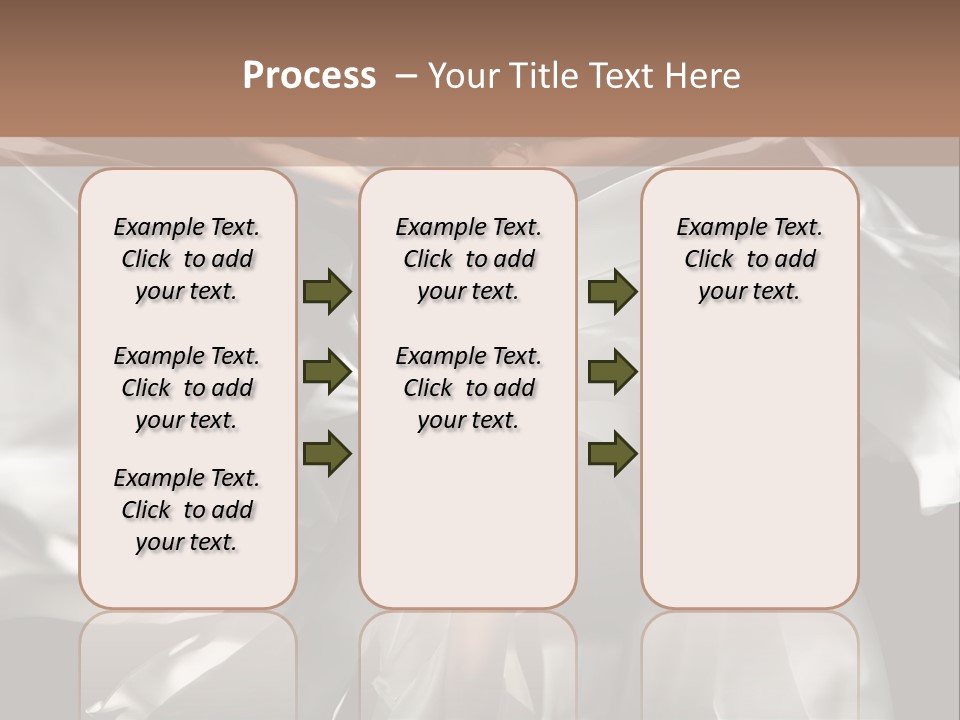 White Teen Model PowerPoint Template